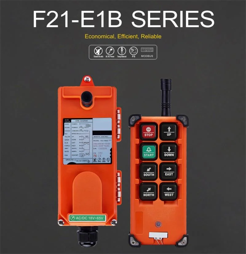 Wholesale/Supplier F21-E1b Overhead Crane Crawler Tractor Radio 6 Button Switch Wireless Original Factory Industrial Remote Control