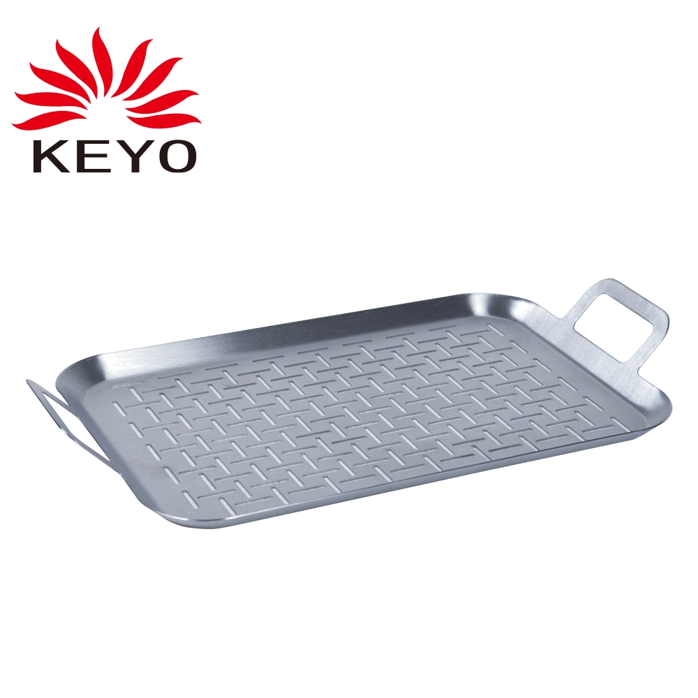 Outils de Barbecue Grill Pan en acier inoxydable 430