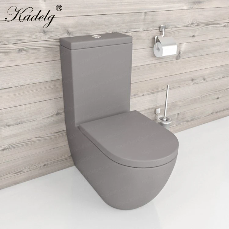 WC em cinzento mate China de 2 peças e cerâmica Sanita Luxo Sanitary Ware P Trap sanita Watermark vaso sanitário Casa de banho Ceramica com armário de água