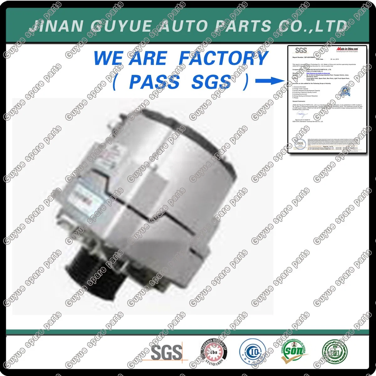 612600090248 Alternator 28V/70A/8pk Professional Supply Alternator Low Price High Quality Hot Selling Machinery Parts