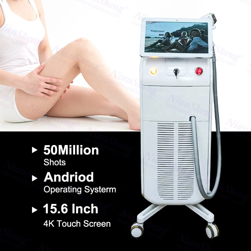 Good Effect Remote Control System Laser One Handle or Two Handle Hair Removal Machine Beauty 3 Waves 755nm 808nm 1064nm Diode Laser