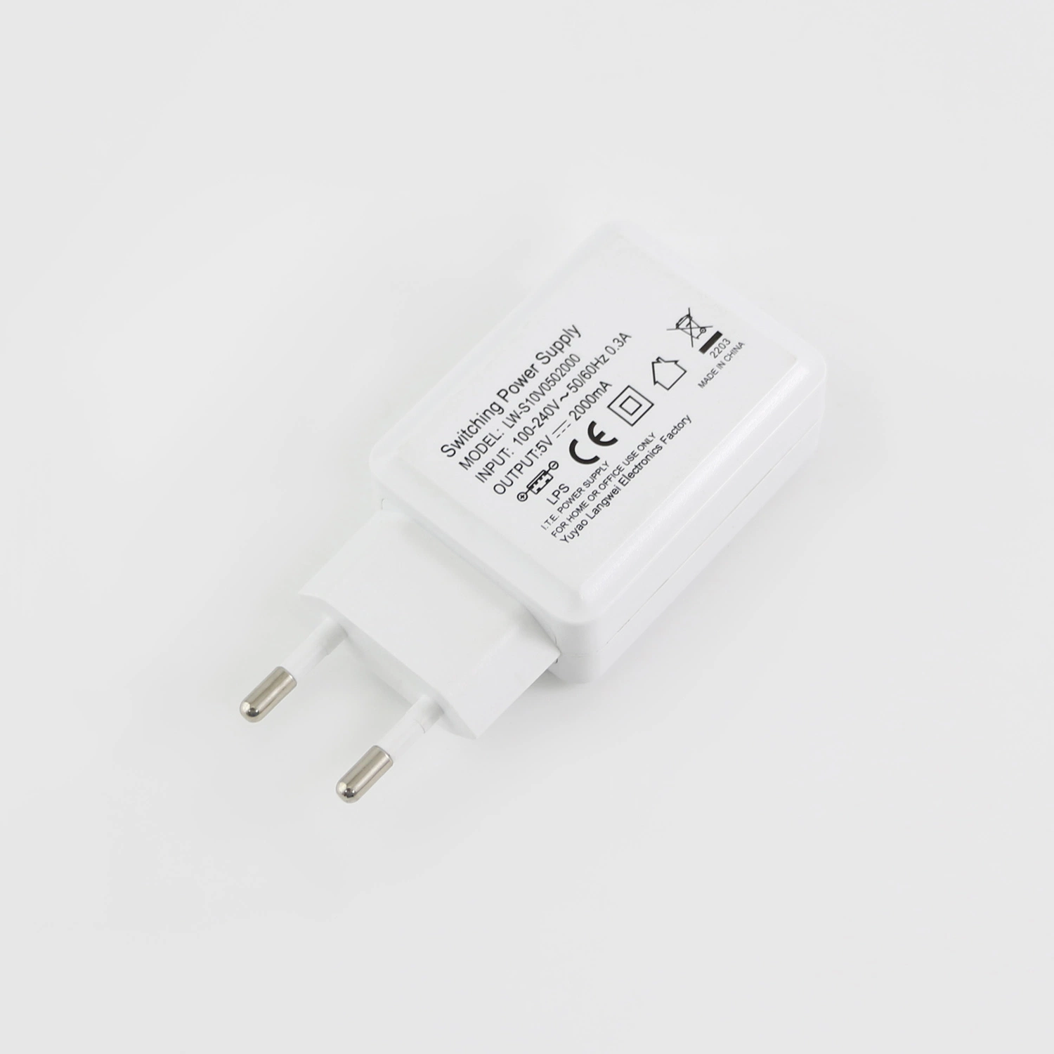 100% Aging Test Great Quality EU Type-C DC 5V 2A Power Charger