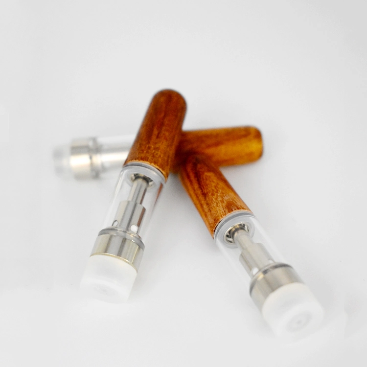 Holztropfspitzen 510 D8 Keramikspule 0,5ml/1,0ml dickes Öl Tank Cartomizer Bleifrei Einweg-Vape Pen Cartridge