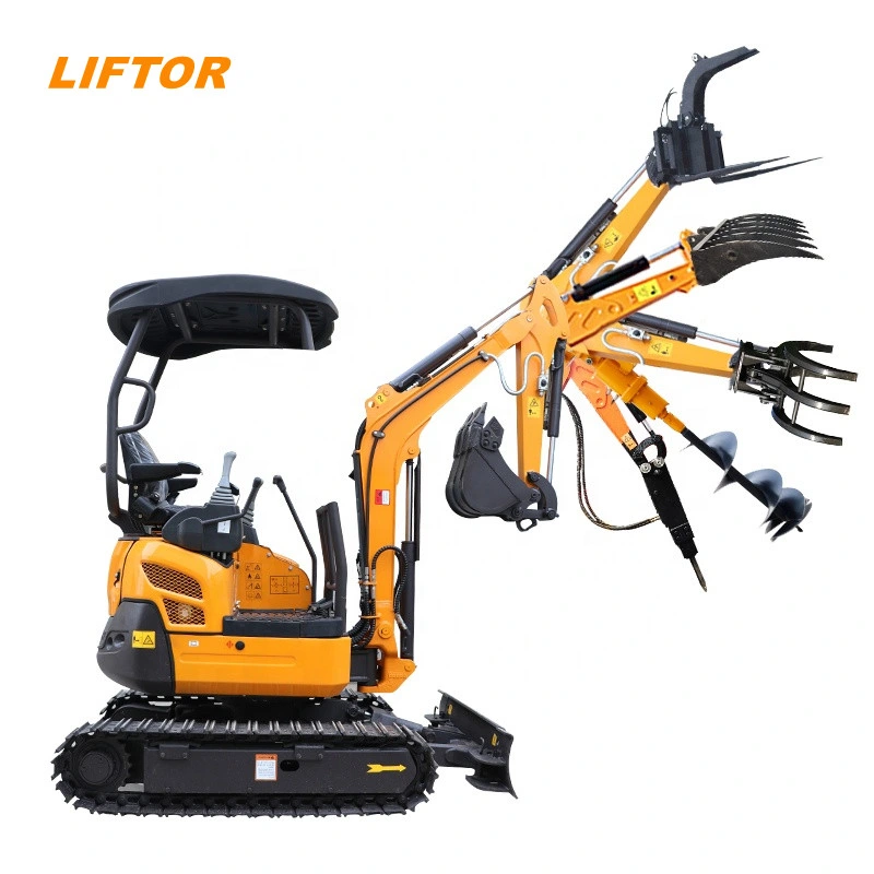 Weekly Deals Mini Excavator 2ton Attachments Mini Excavator 2.5 Ton Cab Enclosed Top Sales