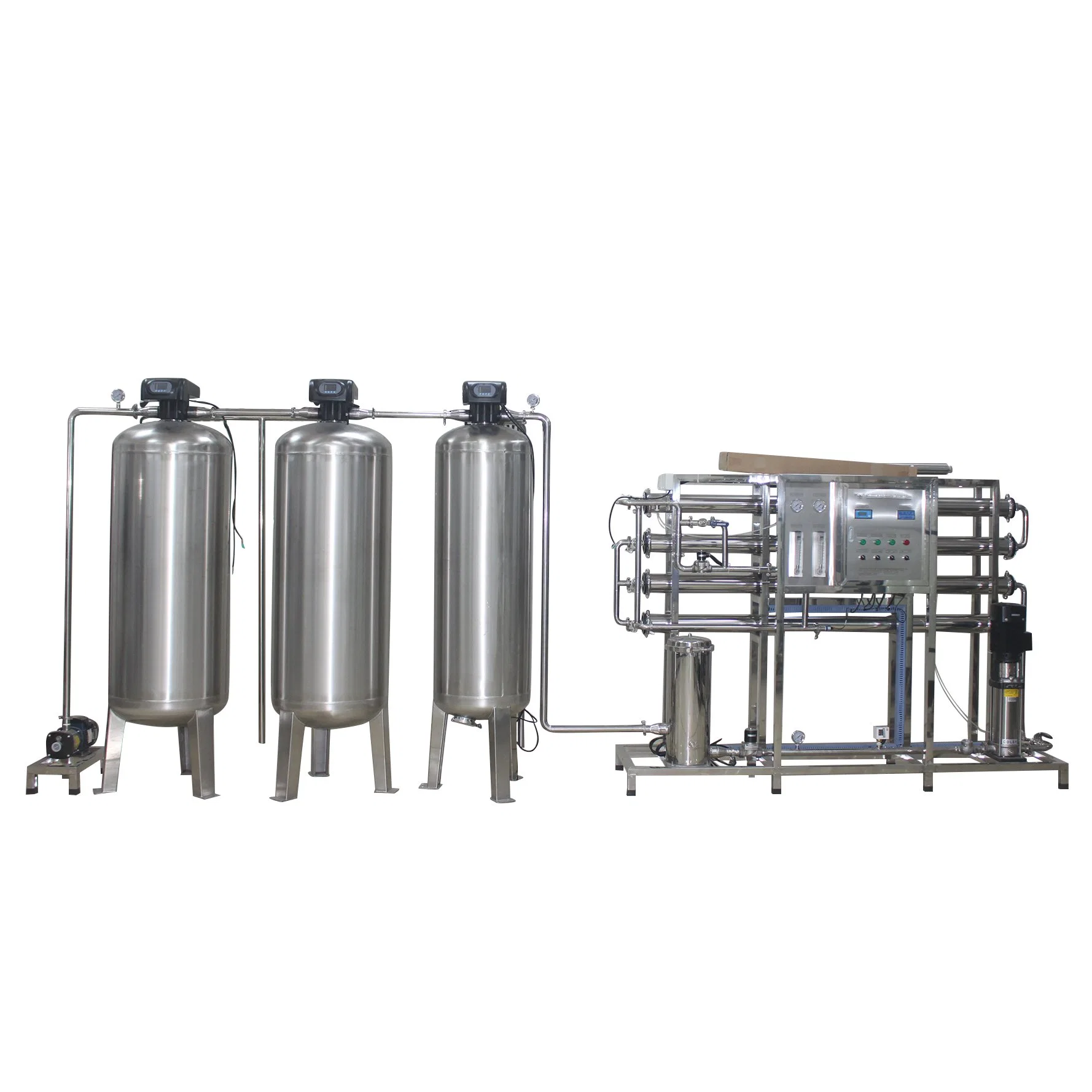 2000L/H de agua de ósmosis inversa comercial Filtro purificador de sistema Pruification costo de la máquina de agua del vaso de agua potable de la planta de Oi el equipo de tratamiento