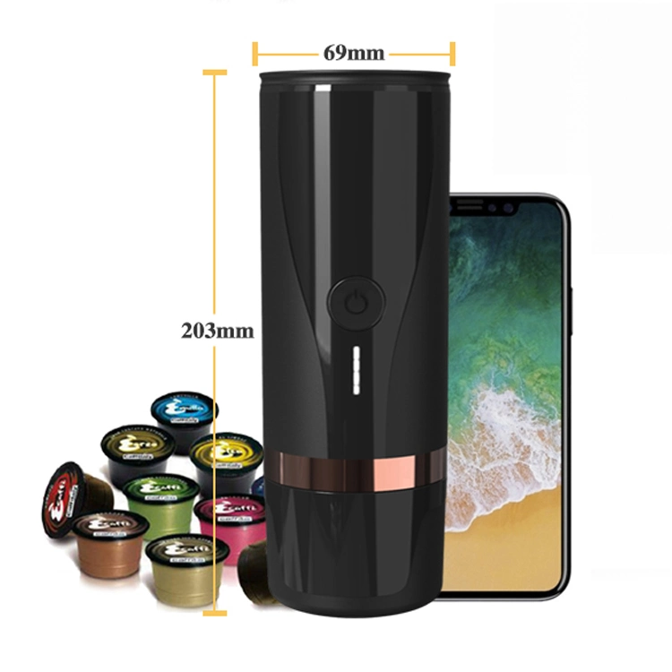 Customized Logo Electric Travel Car Portable Heating Function Coffee Grinder Maker with USB