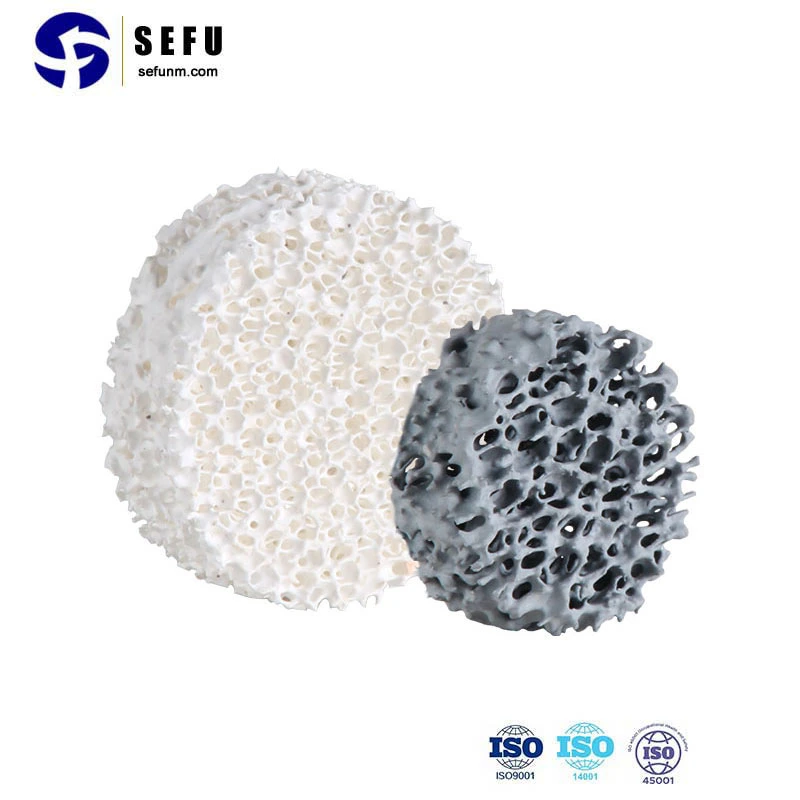 10-40ppi Sic Silicon Carbide Alumina Zirconia Ceramic Foam Filters for Iron & Steel