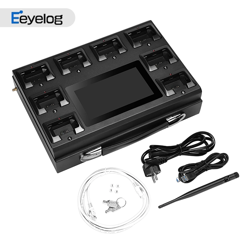 8 Ports with LCD Touch Screen High Quality Body Camera Charge Docking
