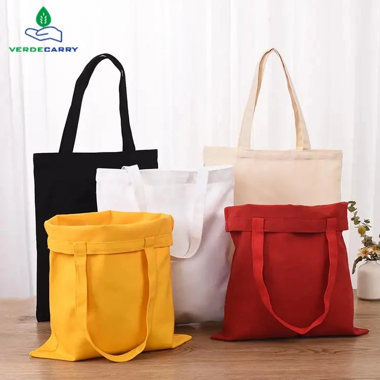 Wholesale Eco-friendly Promotional Custom Printed logo Plain Cotton Sac fourre-tout Sac fourre-tout en toile