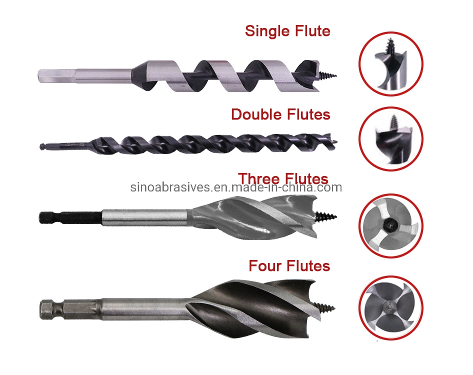 High Carbon Steel Hex Shank Spur Auger Wood Auger Drills Bit