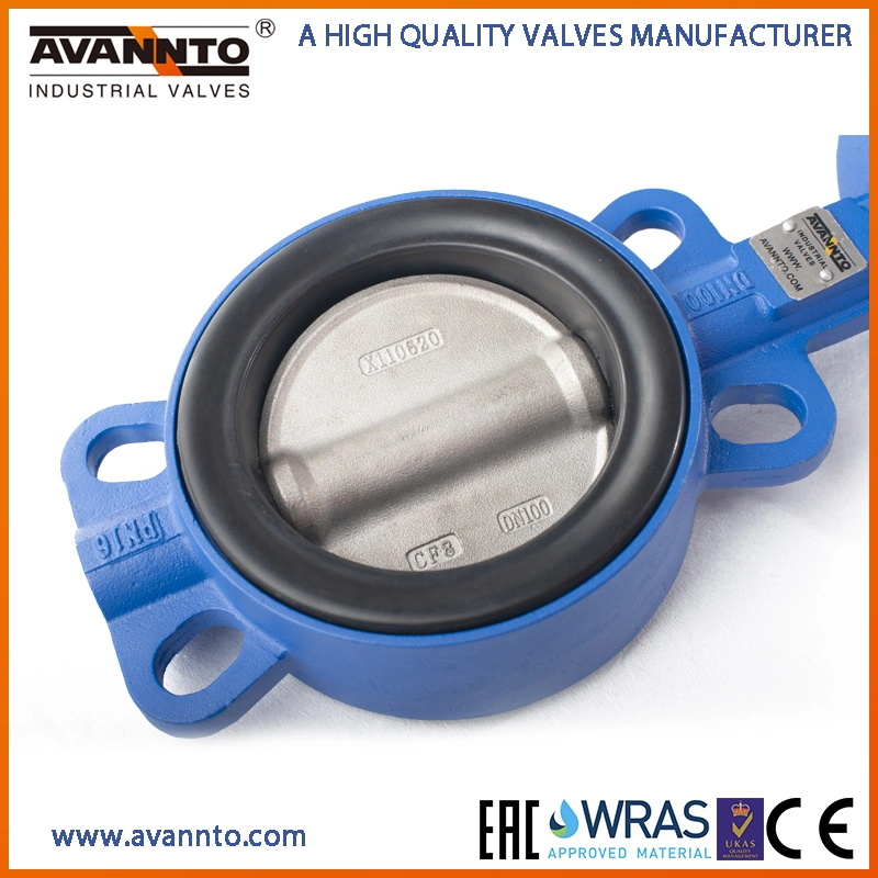 Assentados resiliente tipo concêntrico de ferro fundido dúctil Espigão de bolachas de Controle Industrial Válvulas Borboleta com PTFE EPDM PFA API de forro de borracha/ANSI/DIN/JIS/ASME/AWW