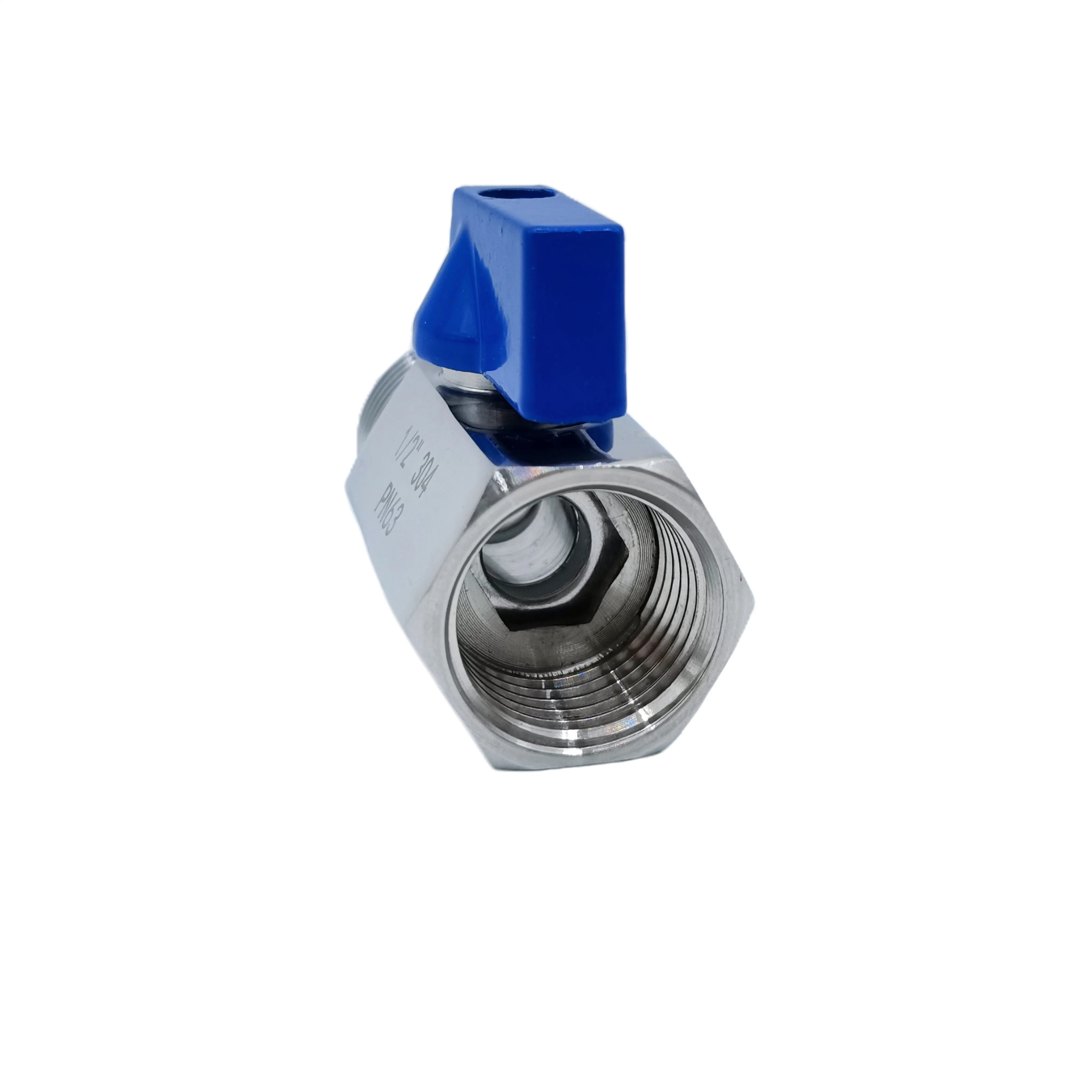 Stainless Steel Forged Brass Chrome Plated Mini Ball Valve with Handle