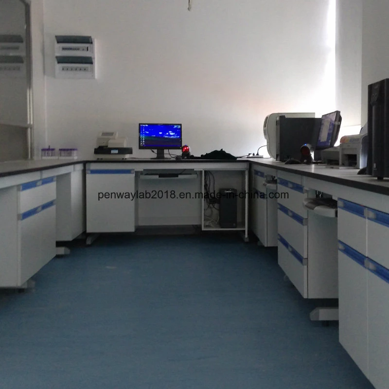 Acero con el gabinete de MDF utilizados para la venta de mobiliario de laboratorio de la escuela
