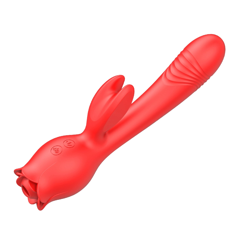 2023 Newest Rose Shape Rabbit Shape Best Massager Couple Sucking Sex Toy Best Vibrator G Spot