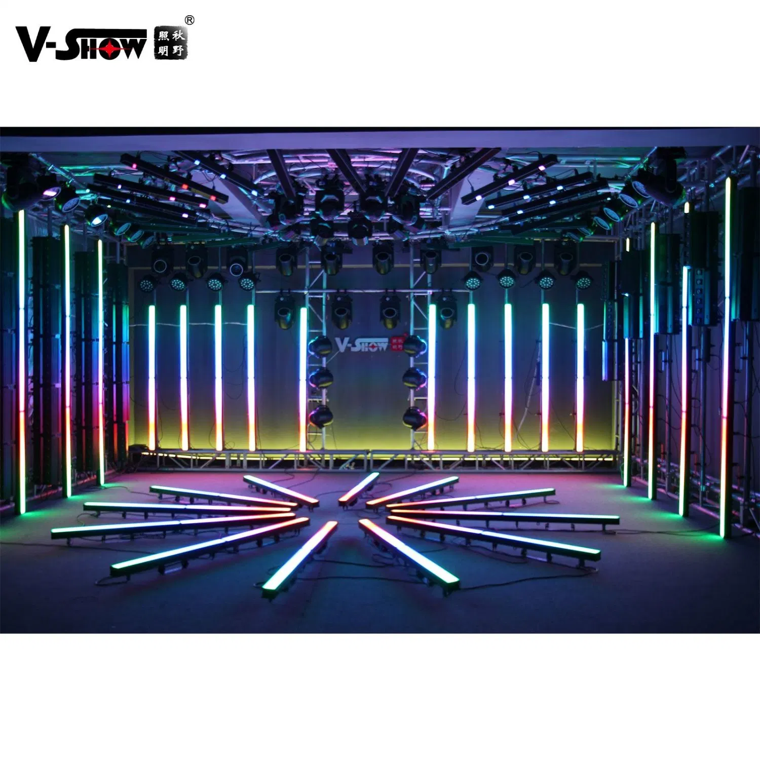 V-Show Strobe LED Bar 1296PCS*0.5W RGBW 4in1 SMD Strobe LED Bar Wash Effect Stage Light