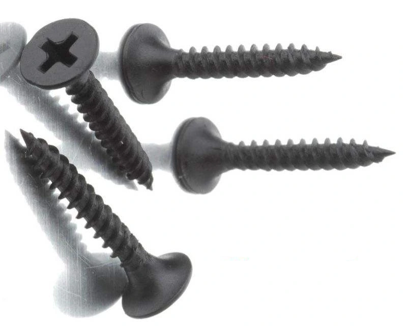 Factory Manufacture Black Phosphated Trumpet Head Drywall Screws for Gypsum Board