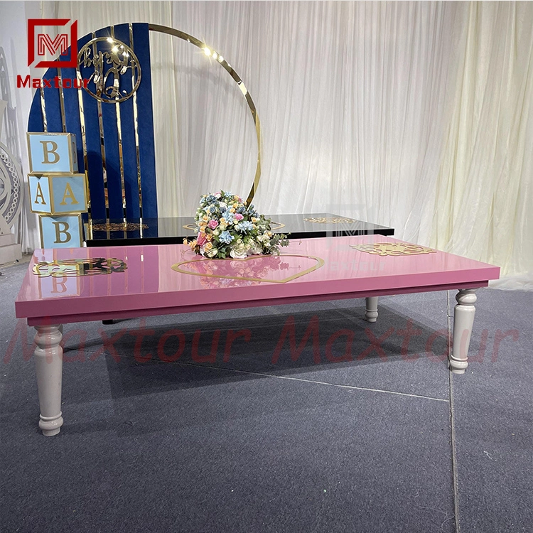 Luxury Kids Children Plastic and Acrylic Party Dining Table