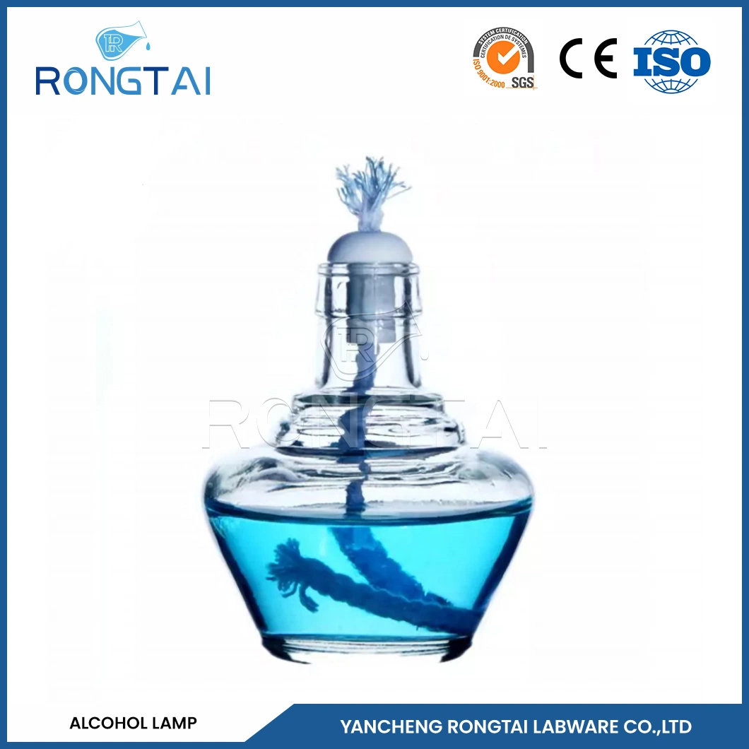 Rongtai Laboratory Glassware Suppliers Laboratory Equipment Disposal China 250ml Portable Laboratory Glass Alcohol Lamp