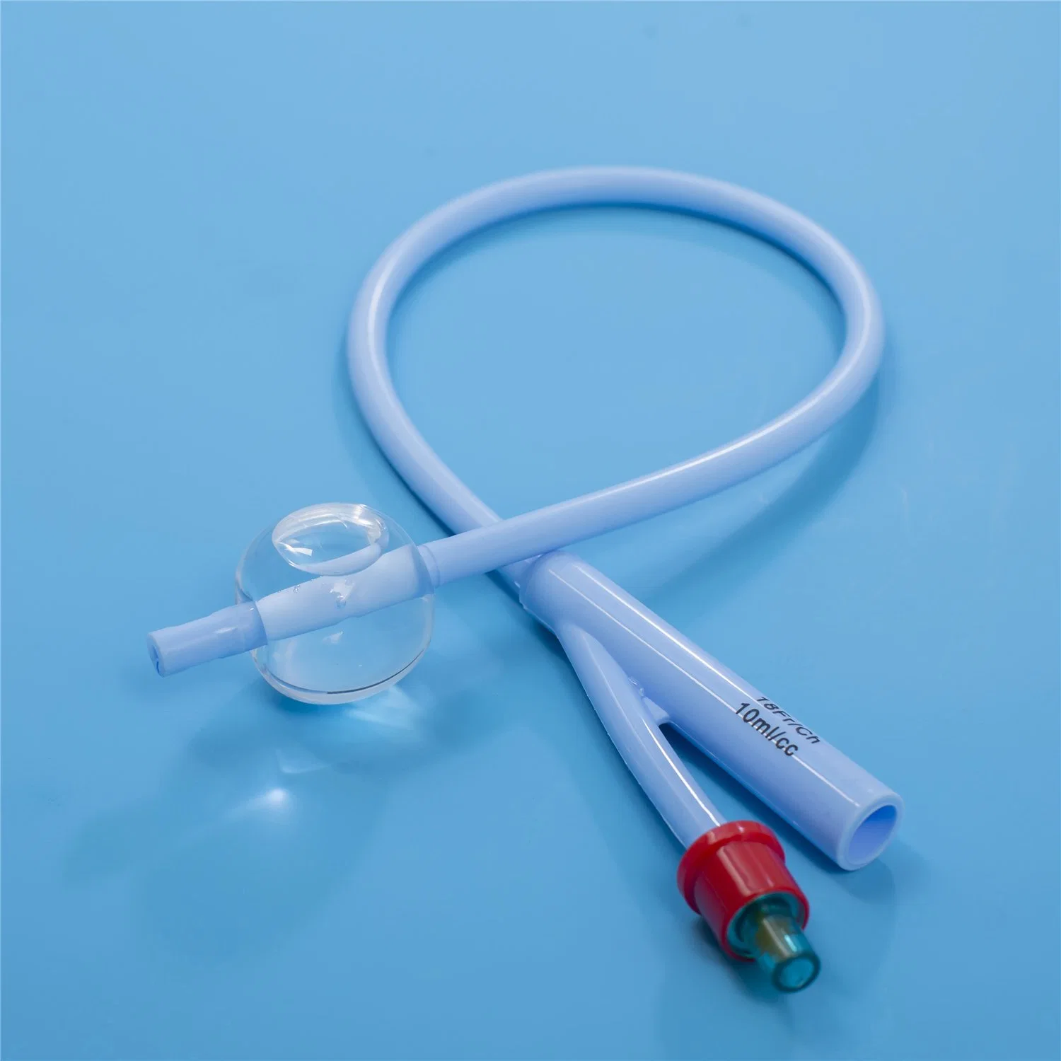 Integrated Balloon Silicone Foley Catheter with Tiemann Tip, Open Tip, Round Tip, 2 Way, 3 Way Uretheral or Suprapubic Use Factory