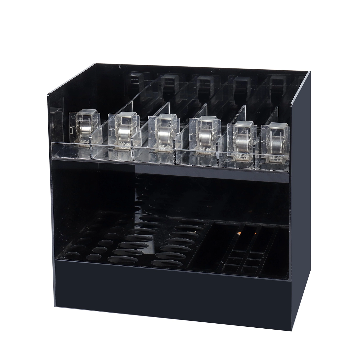 Fashion Makeup Display Acrylic Cosmetic Storage Case Display Stand