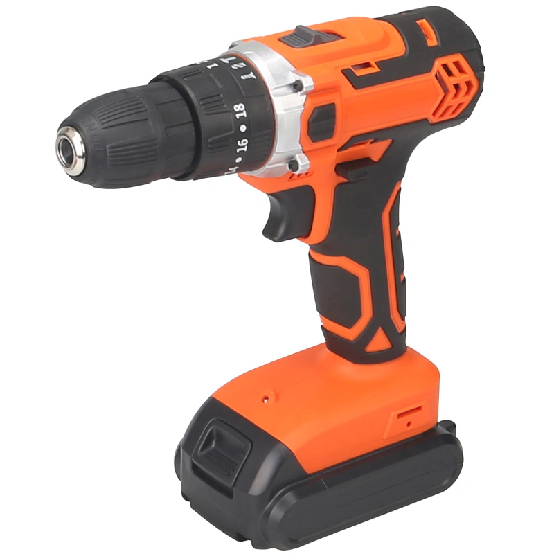 Tolhit 20V Battery 13mm Industrial Cordless Electric Hammer Impact Drill