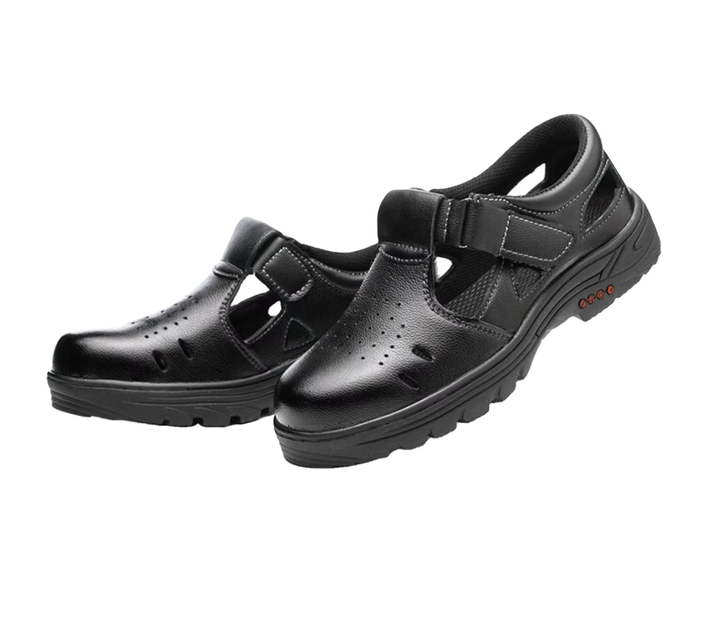 Spring and Autumnax061 Genuine Leather Safety Shoes Steel Toe and Anti-Smash Function