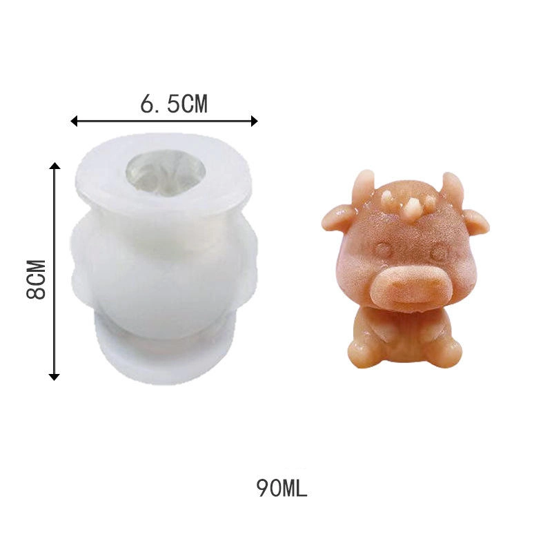 Cute Animal 3D Moldes de calidad alimentaria silicona helado cubo Bola de fabricante de oso de peluche