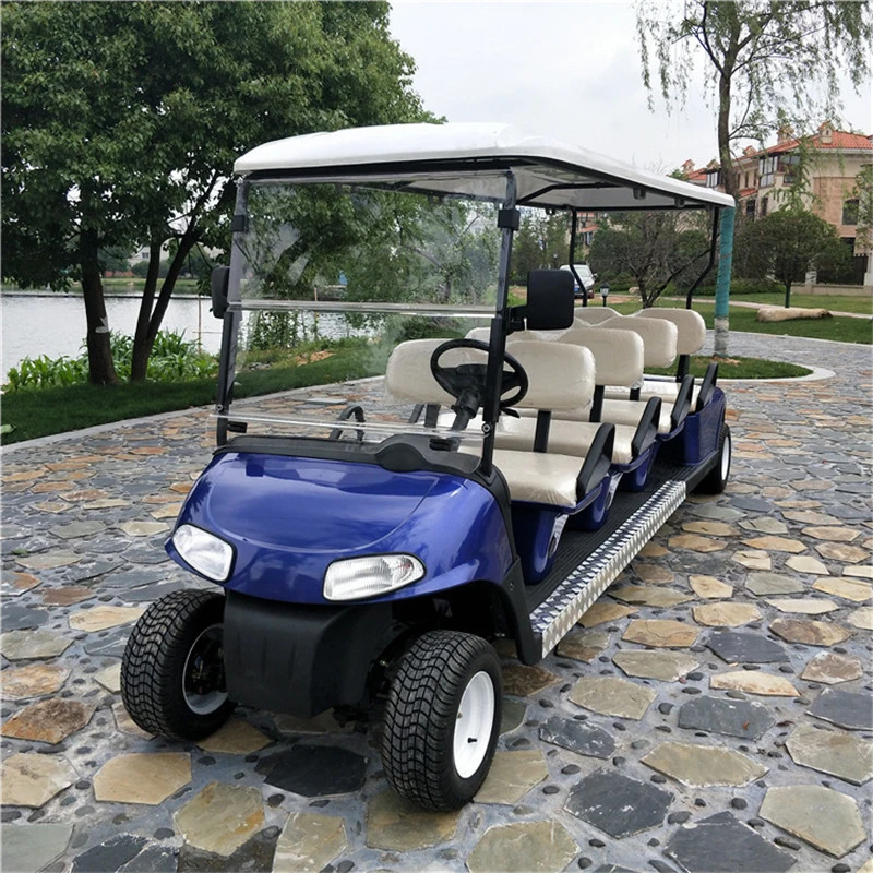 Motor Tricycle Golf Carts Trolley Electric Scenic Sightseeing Bus Touring Car with 8 Passenger Vehicles