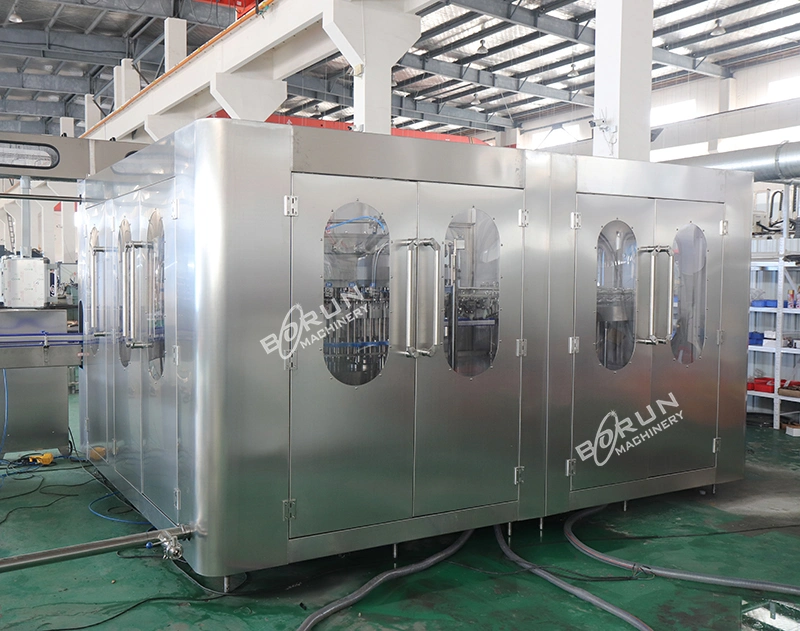 Alkaline Bottle Filling Machine Glass Bottle Alcohol Beer Wine Carbonated Sparkling Water Bottling Plant Price