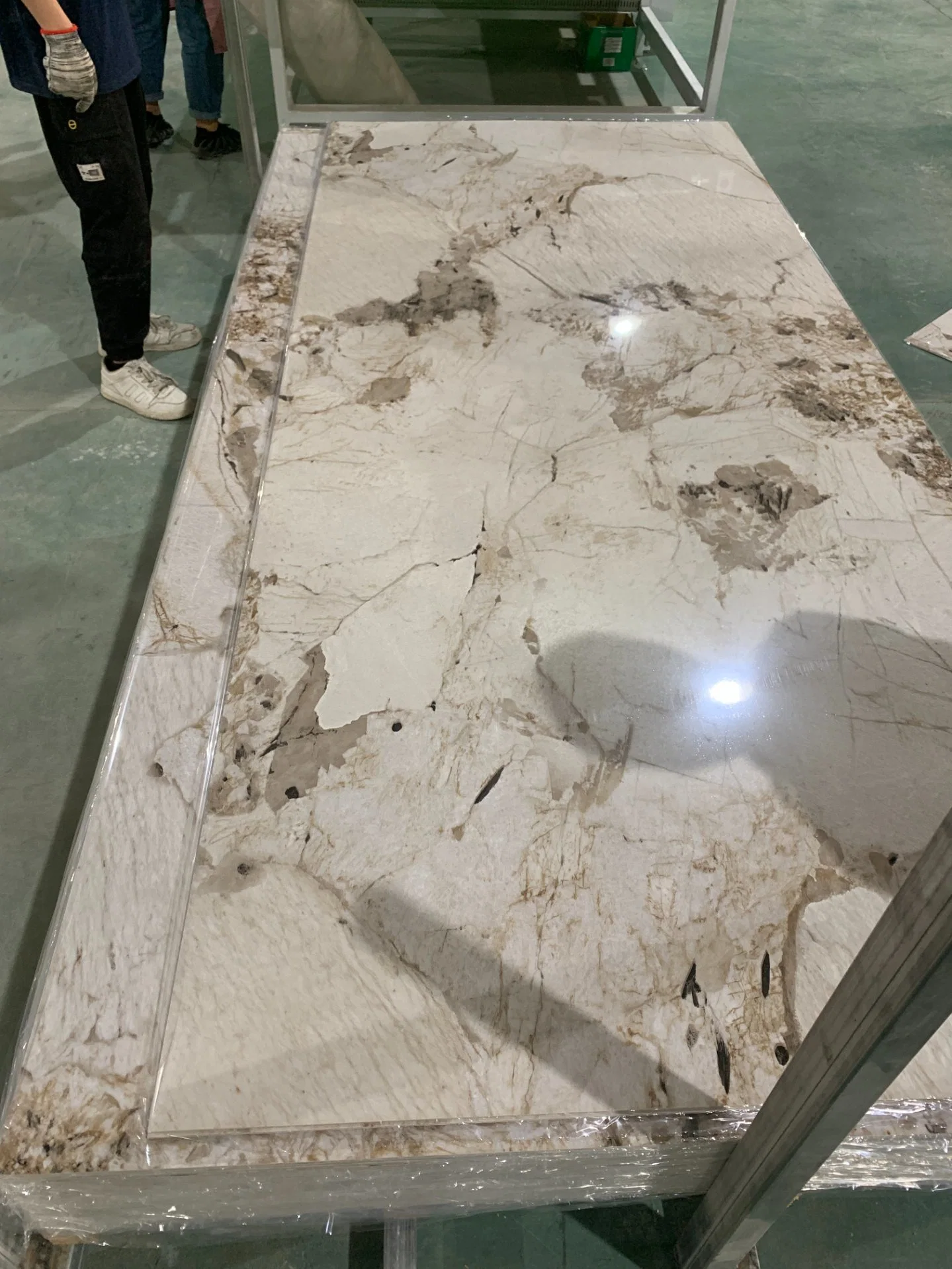 High quality/High cost performance  1220*2800 UV PVC Acrylic/Onyx Marble Sheet Low Price Factory Directly