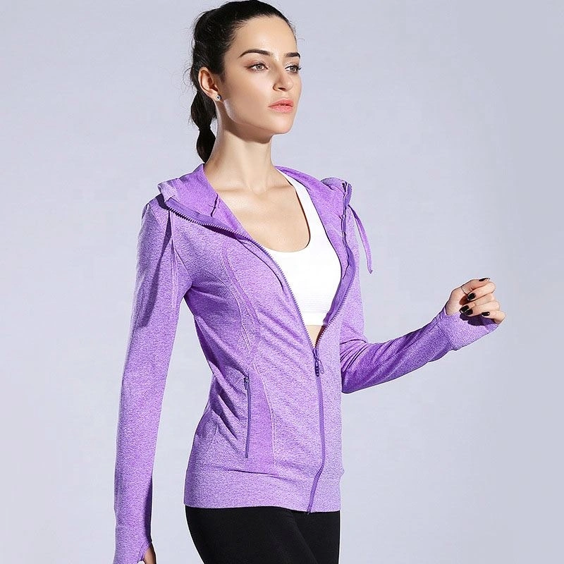 Secado rápido ejecutando Long Sleeve Gimnasio Yoga ropa ropa deportiva para mujeres