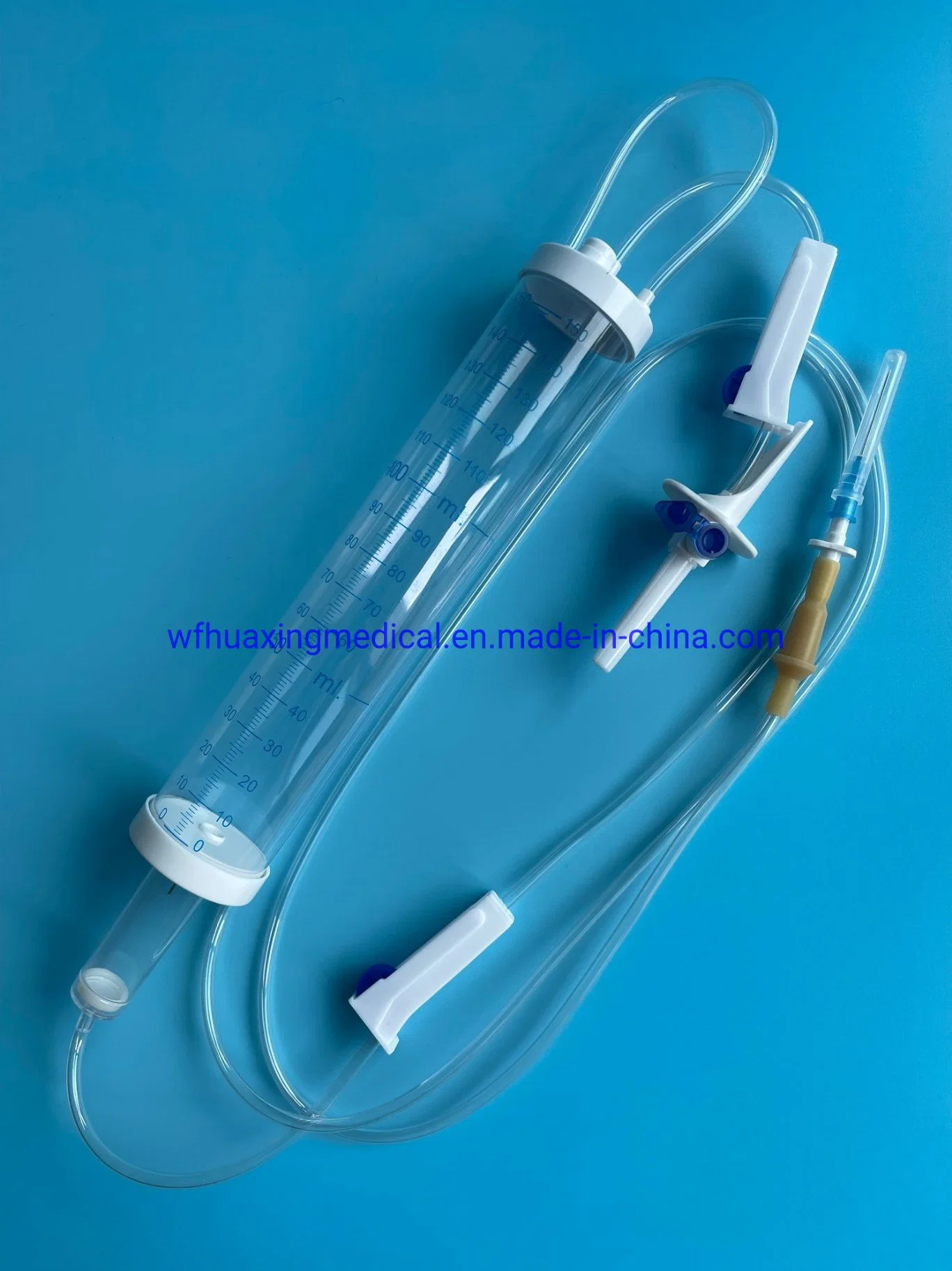 Les fournitures médicales jetables jetables set de perfusion périphérique portable burette 150ml 100 ml set de perfusion (nouveau)