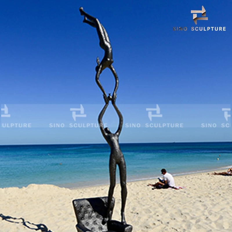 Patination Bronze Figure Sculpture for Sculpture by The Sea in Australia