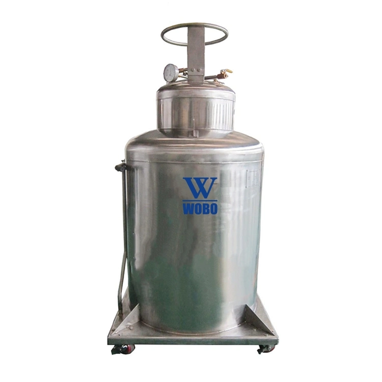 High Pressure Stainless Steel Liquid Helium Dewar Cylinder for Hospital