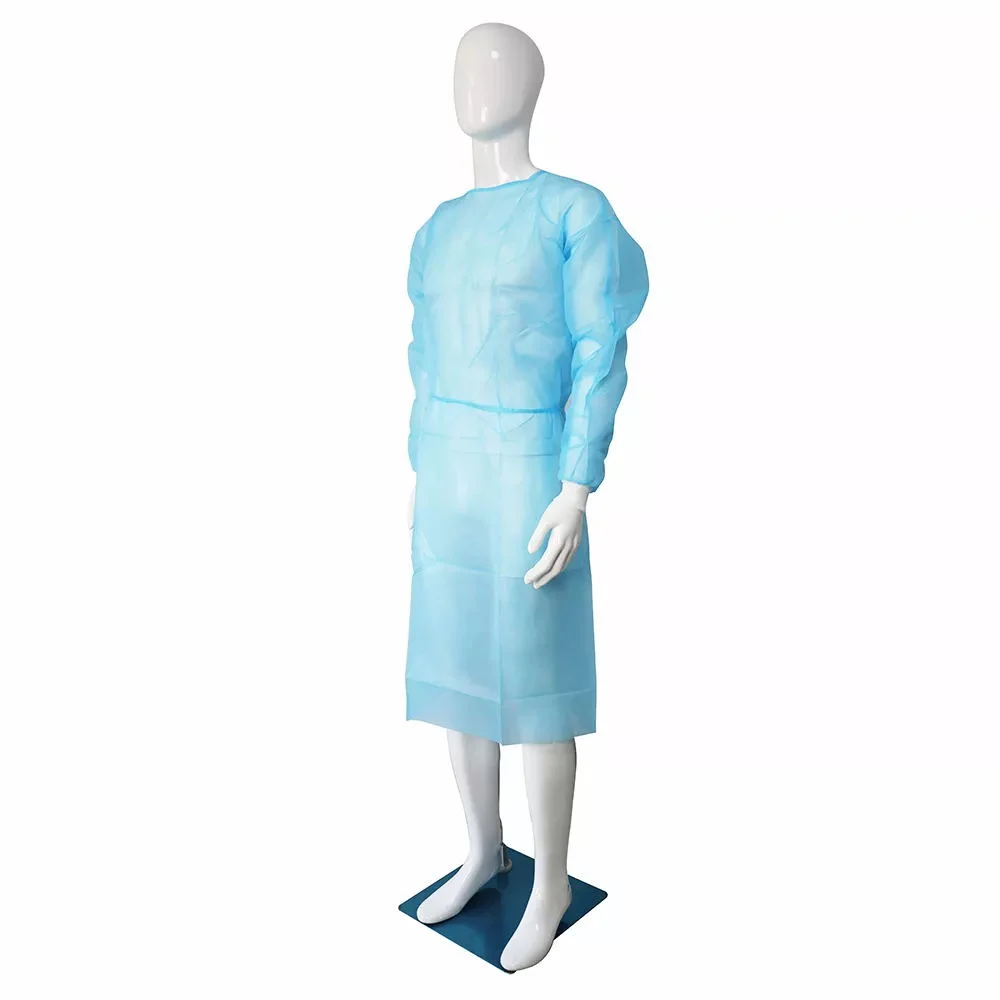 PP/CPE/SMS Disposable Reinforced/Knitted Surgical Apparel/Medical/ Exam/Operation Isolation Gown Hospital Dental/Industry Healthcarefda 510K CE Level 2/3/4