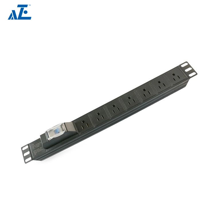 1U Rack Mount 6-Wege Amerika PDU für 6U 9u 12U Wandmontageschrank für den Außenbereich