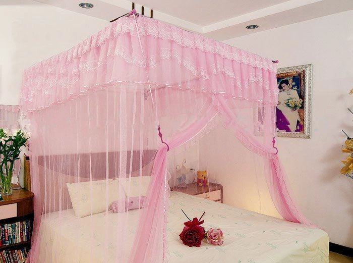 2020 Pink Kids Polyester Portable Mosquito Net