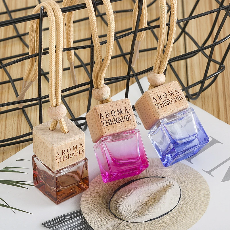 Empty Perfume Diffuser Bottle Car Aroma Ornament Vials Automobile Ornament Hanging Pendant for Essential Oils Diffusion