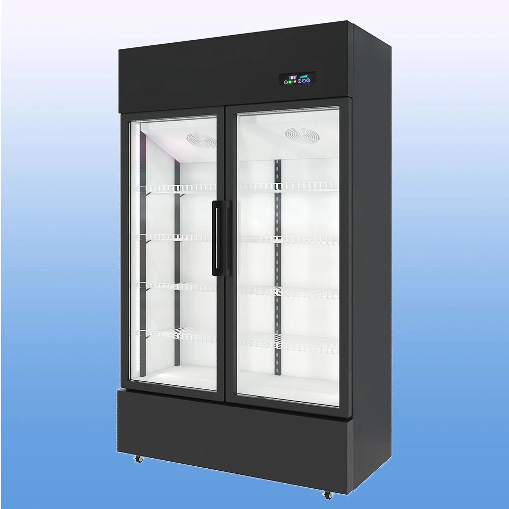 Standing Display Fridges Pepsi Freezers Glass Door Beverage Display Refrigerator 600L Fan Cooling Chiller Display