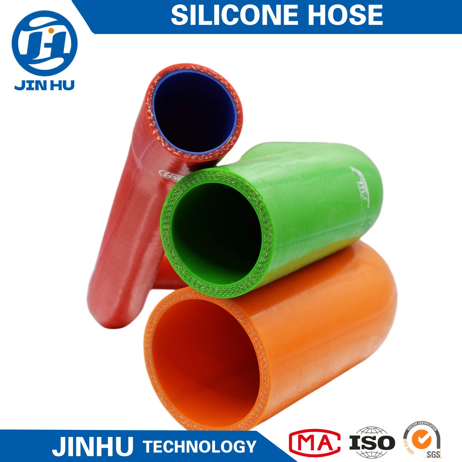 High Temperature Performance Auto Straight Elbow 90/45 Degree Reinforced Silicone Radiator Rubber Hose (OEM)