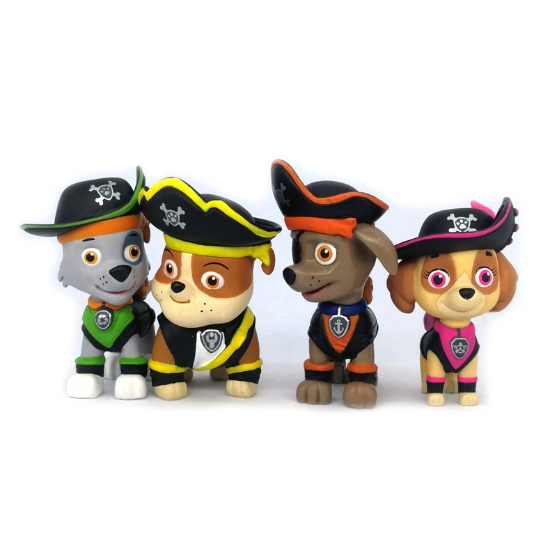 hecho personalizado OEM New Kids Novedad Cartoon juguetes reciclados figura perro Plasticanimal