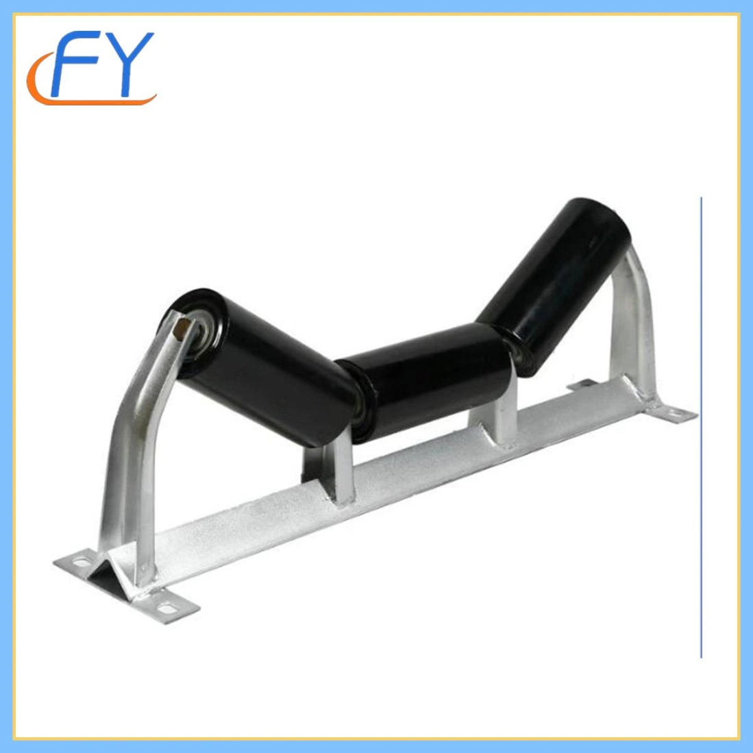 Durable Conveyor Idler Roller Frame Used for Cement, Port, Grain Warehouse