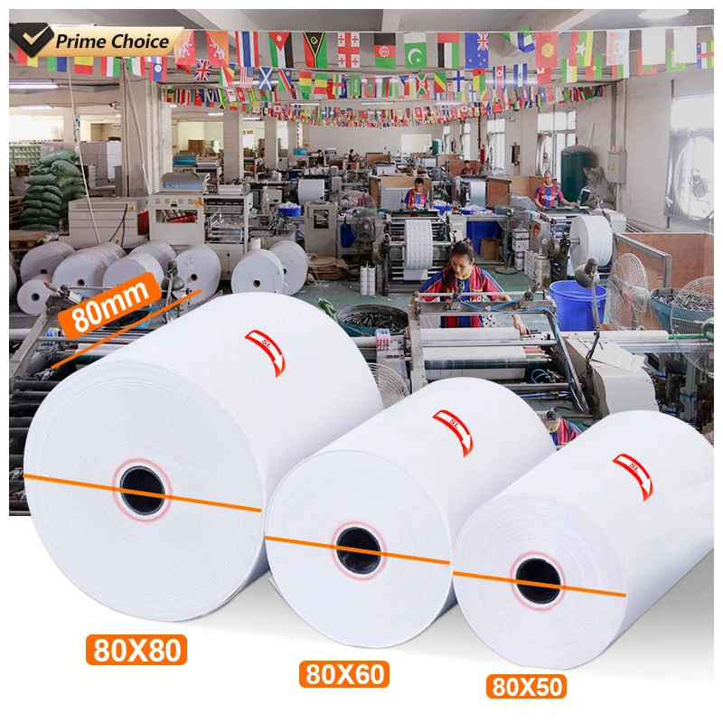 57*40mm/57*50mm/57*70mm Thermal Cashier Paper Rolls for ATM/POS