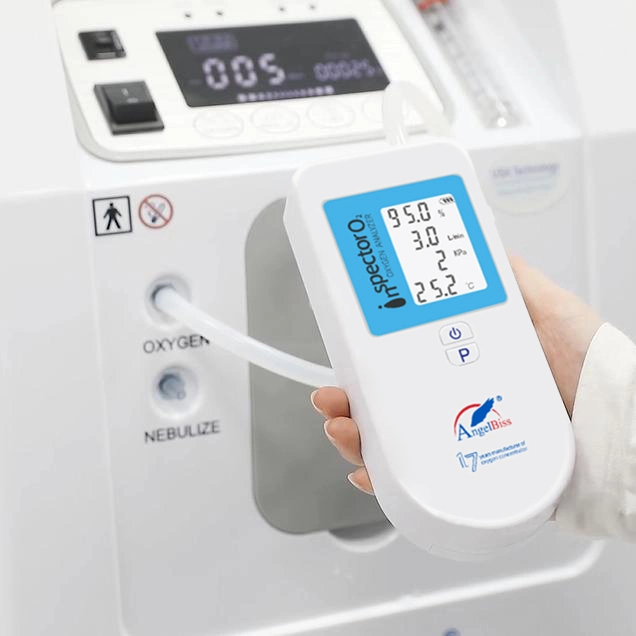 Machine d'essai de gaz médicaux pour l'oxygène de pureté Main Affichage LED de l'analyseur