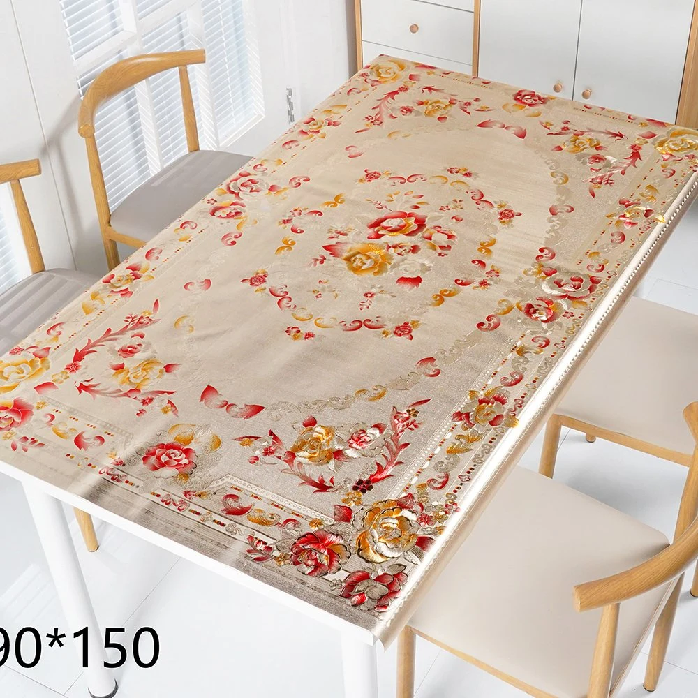 Plastic Vinyl PVC Wedding Embroidered Table Cloth