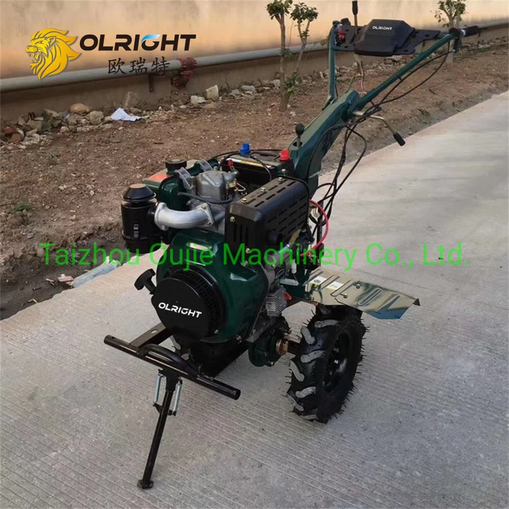 10HP D186f Diesel Rotary Cultivator Micro-Cultivator Min Tiller with Electric Start