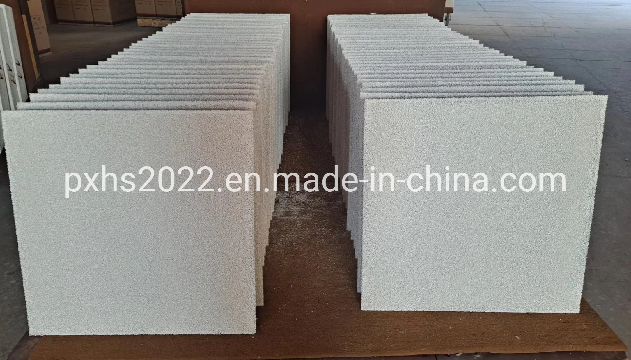 Chinese Foam Ceramic Manufacturers Using for Aluminum Filtration 305*305*50mm 30ppi 40ppi