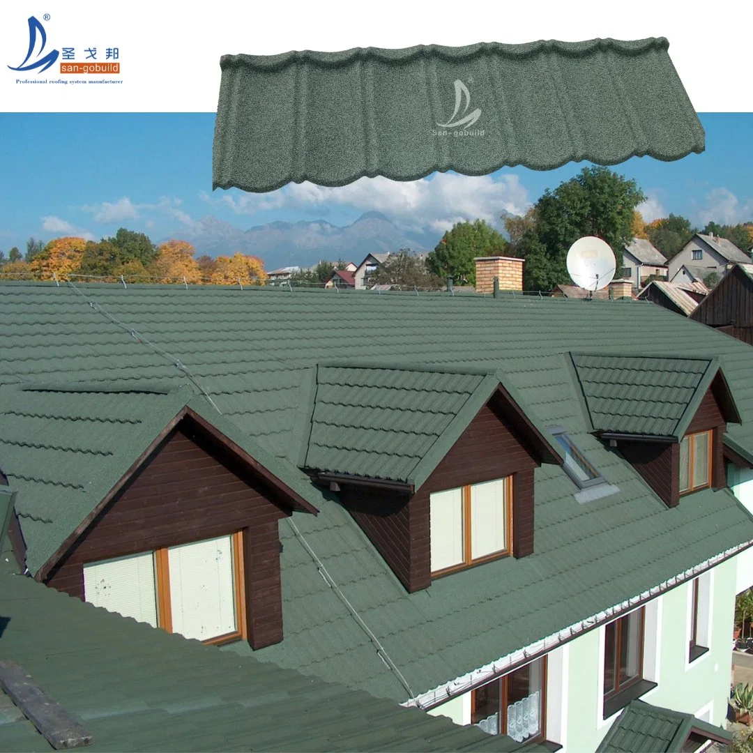 China Cheap Roof Tile Price Stone Coated Steel Roof Sheet in Nepal