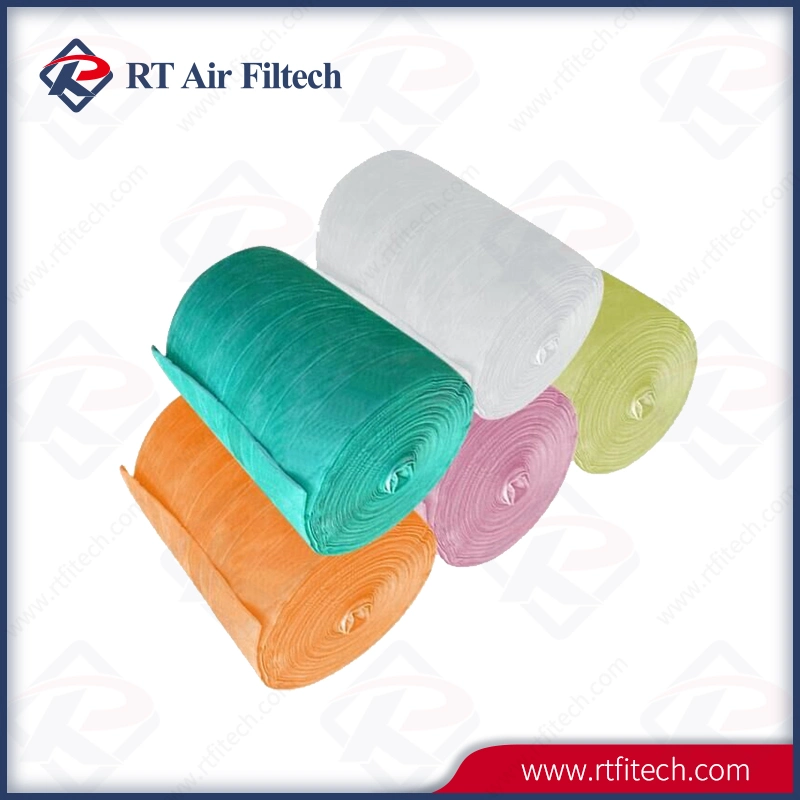 Medium Efficient Pocket Filter Roll HVAC Industry Bag Filter Air Filter Media