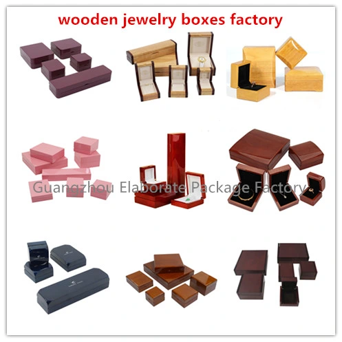 Customized Dark Ebony Gloss Painting Finish Wooden Jewellry Collection Case Small